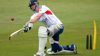 KP in the nets before Investec Ashes Test at Trent Bridge [upl. by Allison]