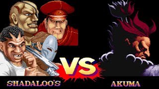 シャドルー 四天王 対 豪鬼 Shadaloos VS Akuma [upl. by Radloff]