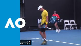 Laslo Djere v Evgeny Donskoy match highlights 1R  Australian Open 2019 [upl. by Venuti]