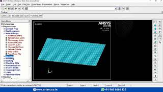 How to create shell mesh and its properties  Ansys APDL 36 [upl. by Nirag661]