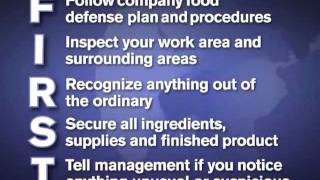 Employees are the FIRST Line of Food Defense English [upl. by Ettedo]