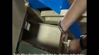 Side Flap Pasting Machine for Corrugated Boxes [upl. by Guthrie]