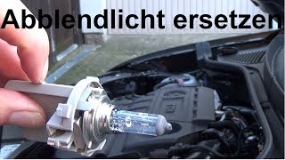 VW T Roc Abblendlicht wechseln H7 Lampe ersetzen erneuern tauschen auswechseln [upl. by Arrim]