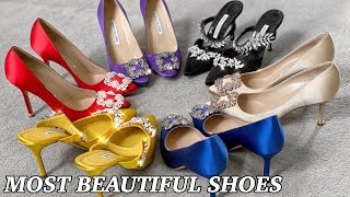 DESIGNER SHOE COLLECTION amp TRY ON  Manolo Blahnik Jimmy Choo Amina Muaddi  Mel in Melbourne [upl. by Emilia234]