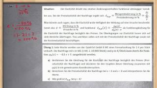 Elastizität berechnen und interpretieren ★ Preiselastizität der Nachfrage Teil 1 [upl. by Mandel]