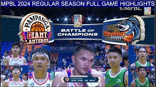 2024 MPBL REGULAR SEASON  Pampanga vs Zamboanga Full Game Highlights  July 29 2024 [upl. by Cleaves942]