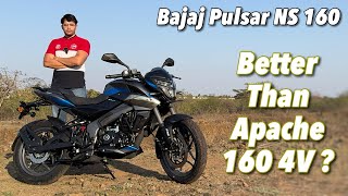 2024 Bajaj Pulsar NS 160 Review  Better Than TVS Apache 160 4V [upl. by Rexer]