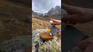 Dağda Sucuk Hamburger 🍔  cooking beef sausage burgers on the mountain [upl. by Platt]