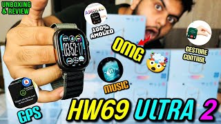 Hw69 Ultra 2  GPS📍 MUSIC 🎵  GUESTURE🫰 STORAGE  10 GAMES 🎮  100 AMOLED 🔥 Hk9 Ultra 2 [upl. by Eneirda]