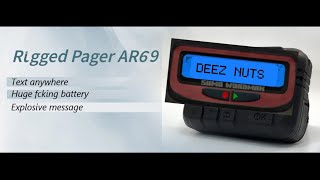 INTRODUCING THE NEW PAGER AR69 [upl. by Chak]