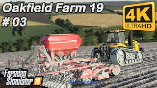 Oakfield Farm 19  Spreading lime sowing soybeans amp spraying herbicides  FS19 TimeLapse 03  4K [upl. by Ader]