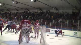 Des Moines Buccaneers vs Dubuque Fighting Saints 20101015  Line Brawl and Goalie Fight [upl. by Otrebile218]