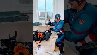 Spyder men prank 😳 marvel captainamerica spiderman [upl. by Llenahs362]