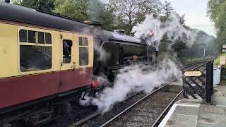 Repton 926 departing Goathland [upl. by Rimas]