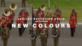 2nd1st Battalion RNZIR’s new Kings and Regimental Colours  New Zealand Army [upl. by Slayton]