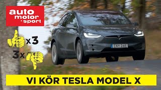 Tesla Model X Long Range provkörd Bästa elsuven du kan köpa [upl. by Retsev]