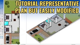 SKETCHUP FLOORPLAN STEPS TO CREATE A COLORED PLAN IN SKETCHUP [upl. by Assanav]