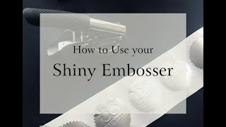 Shiny ModelES Embosser How to Unlock Lock amp Insert [upl. by Dael]