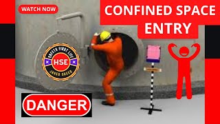 Confined Spaces  Confined space entry procedure  confined space safety safety safetyfirstlife [upl. by Merrili]