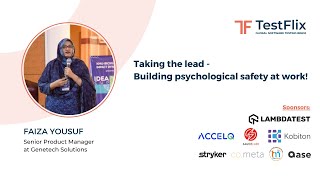 “Taking the lead – Building psychological safety at work” by Faiza Yousuf [upl. by Noirod]