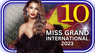 WATCH Miss Grand International 2023  Top 10  2ND Leaderboard [upl. by Anelahs]