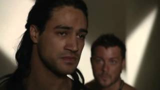 Agron and Nasir  2x03  Agron stops Nasir from talking to Crixus [upl. by Ailla]