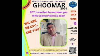 Rajasthan Charitable Trust UK  Ghoomar  Rohit Ahlawat  Founder Jat Samaj UK  Mission Education [upl. by Jeromy]