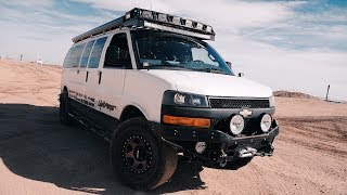 Chevy Express Van 4x4 Conversion Takes on TDS 2019 keeps up with Jeeps [upl. by Sollars209]