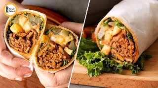 Chicken Shawarma with Lavash bread Recipe By Food Fusion Ramazan Special [upl. by Norrahs]