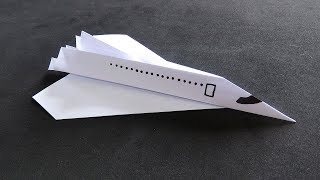 Como Hacer un Avión de Papel con Buen Diseño y Ademas Vuela  CONCORDIA how to make paper airplane [upl. by Raquela769]