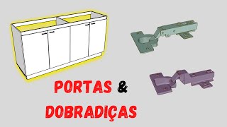 Como Projetar Portas Sem Errar nas Medidas Dobradiças Reta e Curva Para Projetos de Móveis [upl. by Anaibib]