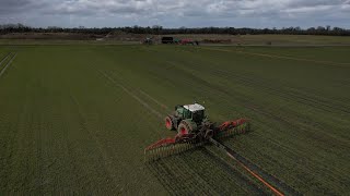 PIPING SLURRY ONTO GROWING CROPS [upl. by Levana540]