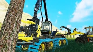 New Million Dollar Forestry Business  Farming Simulator 19 Felsbrunn [upl. by Parrnell]