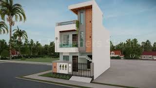 Modern Front elevation design by  1111 designer studio Gorakhpur  UP  Expose brick work [upl. by Allana]