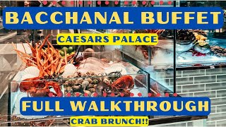 “Crab Brunch” at the LARGEST Buffet in Las Vegas NEW ITEMS at the Bacchanal Buffet [upl. by Tselec611]