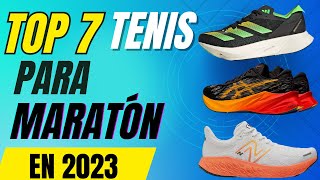 Consigue el RÉCORD⚡️ Los MEJORES 7 TENIS para correr un MARATÓN 2023👟🏃🏻‍♀️ [upl. by Lalaj]