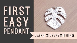 HOW TO MAKE A PENDANT  list of tools Silversmithing for beginners Basic jewelry making techniques [upl. by Croner]