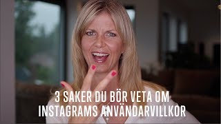 3 saker du bör veta om Instagrams användarvillkor  Vem äger dina bilder på Instagram [upl. by Retsof]