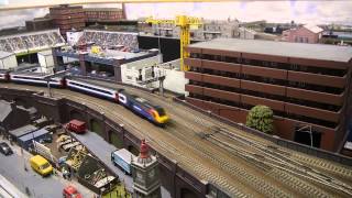 Model Railway Layout Exhibition Assortment Pecorama Peco Devon Easter 2014 [upl. by Bowles]