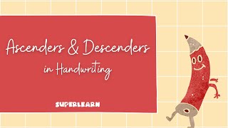 How to improve your handwriting  Ascenders and Descenders  SuperLearn [upl. by Sivram282]