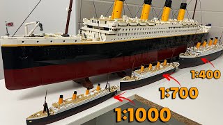 All Three Different Titanic Model is Equivalent to this Lego Titanic in Length  Ship Review [upl. by Annehs]