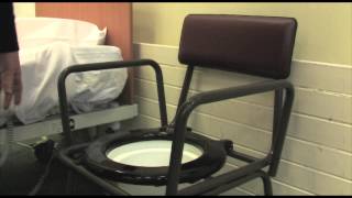 How to Use a Commode Chair HD [upl. by Notak]