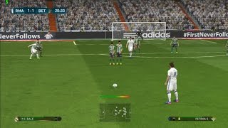 PES 2017  Real Madrid vs Betis  Ronaldo and Bale Free Kick Goal amp Full Match  Gameplay PC [upl. by Ness]