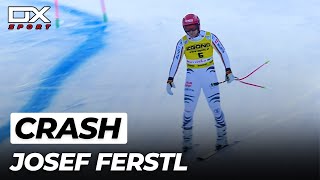 Josef Ferstl Crash at Bormio  DH  2022 🇮🇹 [upl. by Akemahc253]