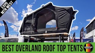 TOP 4 ROOF TOP TENTS FROM OVERLAND EXPO MTN WEST 2022  ANTISHANTY FREESPIRIT INTREPID DOMETIC [upl. by Oznola]