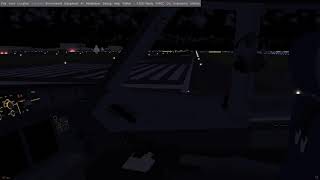 FlightGear 202038 a320 Full Night Flightisland landing [upl. by Weinstock]