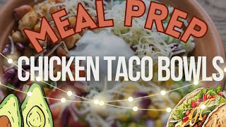 Chicken Taco Bowl In 30 Minutes Easy Meal Prep For Busy Dayschickentacobowl tacotuesday [upl. by Aeret]