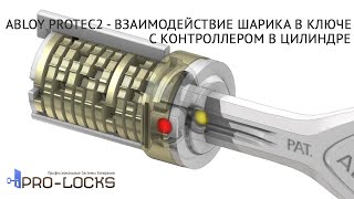 ABLOY PROTEC2 ВЗАИМОДЕЙСТВИЕ ШАРИКА В КЛЮЧЕ С КОНТРОЛЛЕРОМ В ЦИЛИНДРЕ [upl. by Jeu499]