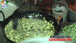 IVY GOURD FRY  DNDAKAYA FRY  Rajahmundry Street Foods  ANDHRA STREET FOOD street food [upl. by Mackey]