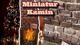 KAMIN 🔥 basteln  Miniature Fireplace Tutorial  Miniatur  Wichteltür  Fireplace  Bastelideen [upl. by Fredella]